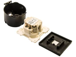 Markenlos BBA 12 volt Wippschalter mit Kontrollleuchte - grey< Lichtschalter & Steckdosen
