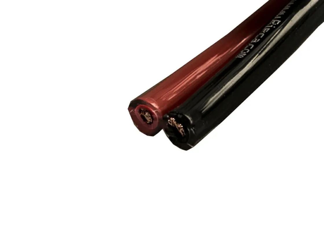 Markenlos Lichtschalter & Steckdosen^BBA black/red 2-adriges PVC-Kabel - 4,0 mm²