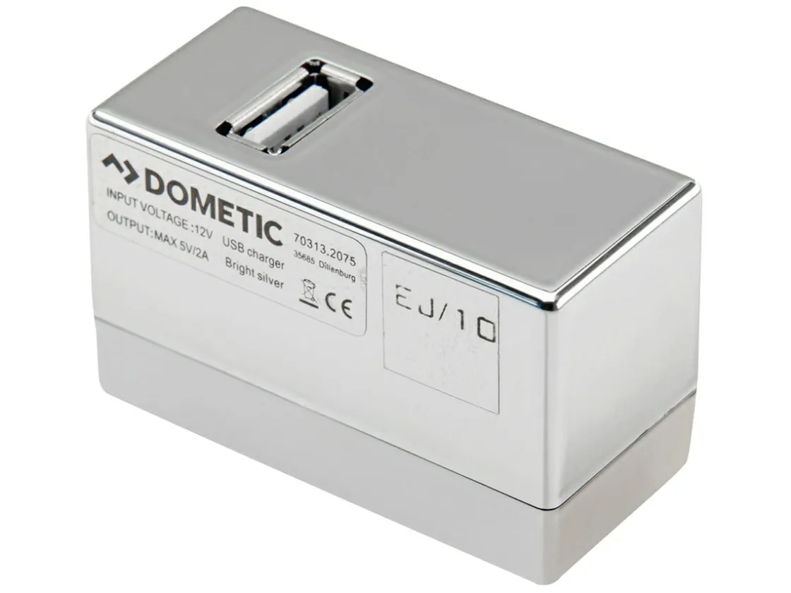 Dometic Elektro Zubehör|Usb Steckdosen 12V-BBA USB-Ladeadapter für Schiene – chrome