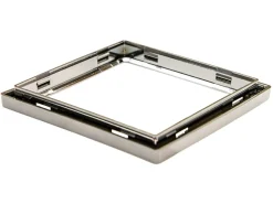 Markenlos Lichtschalter & Steckdosen-BBA 1-Fach Abdeckrahmen - Chrome