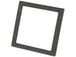 Markenlos BBA 1-Fach Abdeckrahmen - Grey< Lichtschalter & Steckdosen