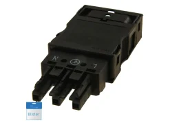 WAGO BBA Winsta Midi Connector female - black< Lichtschalter & Steckdosen