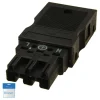 WAGO Lichtschalter & Steckdosen^BBA Winsta Midi Connector male - black