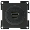 Markenlos BBA 2x USB-C Einbaudose - black< Usb Steckdosen 12V