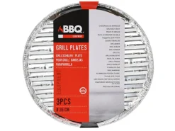 BBQ Collection Grillroste- & Platten|Grillroste- & Platten^BBQ Ø 35 cm Aluminium Grillschale - 3 Stück