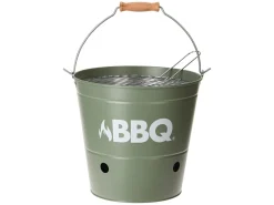 BBQ Collection BBQ Ø 27,5 cm Eimer Holzkohlegrill - Matt Green< Campinggrills|Campinggrills