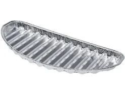 BBQ Collection Grill Zubehör|Grill Zubehör^BBQ 32 x 19 x 1,8 cm halbrunde Aluminium Grillschale - 4 Stück