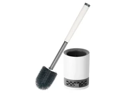 Markenlos 2BEHOME WC-Bürste mit Halter - White< Toiletten Zubehör