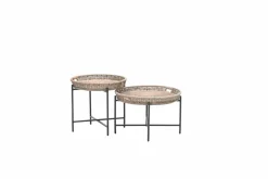 Garden Impressions Gartentische-Benidorm Beistelltisch - Diameter 60xH50 cm natural rotan