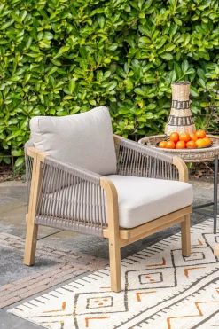 Garden Impressions Gartentische-Benidorm Beistelltisch - Diameter 60xH50 cm natural rotan