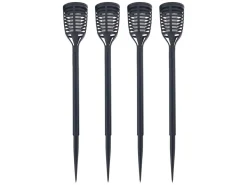 Benson Campinglampen Aufladbar|Campinglampen Aufladbar^4-teilige Solarfackel Gartenlampen