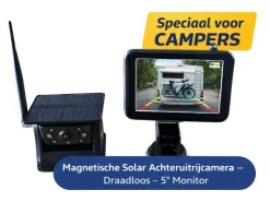 BergGPS Kamerasysteme^Magnetische Solarkamera mit 5-Zoll-Display