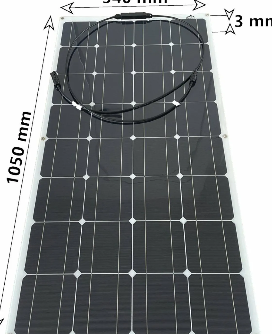 Bergproducts Solar Komplettsets^Komplettpaket 100 Watt Flexibles Solarpanel