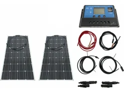Bergproducts Solar Komplettsets|Solarmodule-Komplettset 200 Watt flexibles Solarpanel