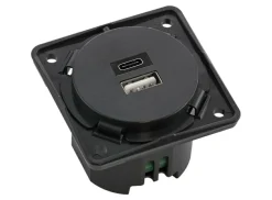 Berker Lichtschalter & Steckdosen-integro USB-Klima-Unterputzdose - Anthrazit