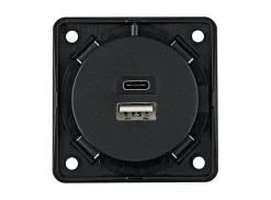 Berker Lichtschalter & Steckdosen-integro USB-Klima-Unterputzdose - Anthrazit