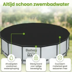 Bestway Pool Zubehör^ø488 cm Abdeckplane - Black