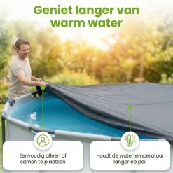 Bestway Pool Zubehör^ø396 cm Abdeckplane - Black