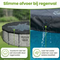 Bestway Pool Zubehör-ø427 cm Abdeckplane - Black