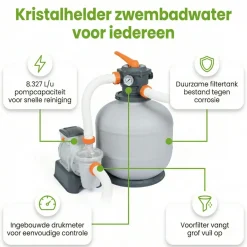 Bestway 8.327 l/h Sandfilterpumpe< Pool Zubehör