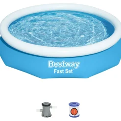 Bestway Aufblasbare Pools-305 x 66 cm Fast Set Pool mit Filterpumpe