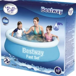 Bestway Aufblasbare Pools^Fast Set 183 cm Pool - Blue