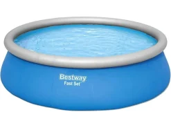 Bestway Fast Set Ø457 cm Pool mit Pumpe und Stufen< Aufblasbare Pools