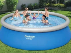 Bestway Fast Set Ø457 cm Pool mit Pumpe und Stufen< Aufblasbare Pools