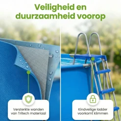Bestway Aufblasbare Pools-fast set 457x122cm pool – 4-teilig