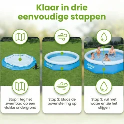 Bestway fast set 305x76cm pool< Aufblasbare Pools