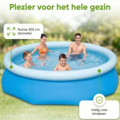 Bestway fast set 305x76cm pool< Aufblasbare Pools