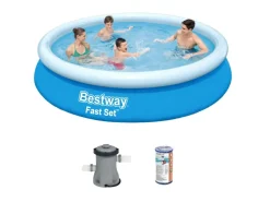 Bestway Aufblasbare Pools^fast set 366x76cm pool – 3-teilig