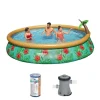 Bestway Aufblasbare Pools-Fast Set 457x84cm Pool – 3-teilig