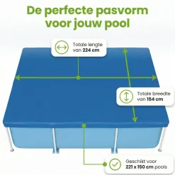Bestway Pool Zubehör^frame abdeckplane - 221 x 150 cm