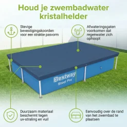 Bestway Pool Zubehör^frame abdeckplane - 221 x 150 cm