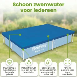Bestway frame 259x170 cm Abdeckplane - Blue< Pool Zubehör