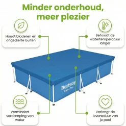 Bestway frame 400x211cm abdeckplane - Blue< Pool Zubehör