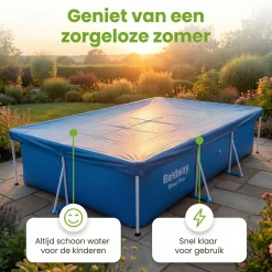 Bestway frame 400x211cm abdeckplane - Blue< Pool Zubehör