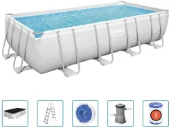 Bestway Aufstellpools^Power Steel 488x244cm Pool mit Zubehör