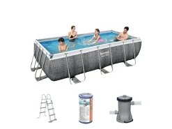 Bestway Aufstellpools^Power Steel 404x201x100cm Pool – 4-teilig