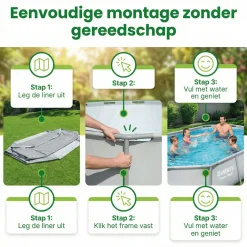 Bestway Aufstellpools^power steel 549x274x122cm pool – 5-teilig