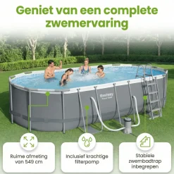 Bestway Aufstellpools^power steel 549x274x122cm pool – 5-teilig