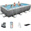 Bestway Aufstellpools-Power Steel 549x274x122cm Pool – 5-teilig