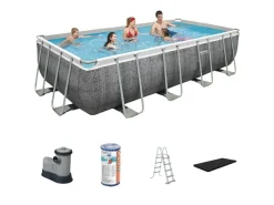 Bestway Aufstellpools-Power Steel 549x274x122cm Pool – 5-teilig