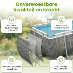 Bestway Aufstellpools-Power Steel 549x274x122cm Pool – 5-teilig