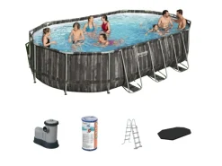 Bestway Aufstellpools^Power Steel 610x366x122cm Pool – 5-teilig