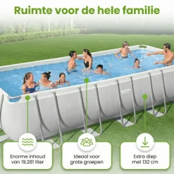 Bestway power steel 640x274x132cm pool – 5-teilig< Aufstellpools