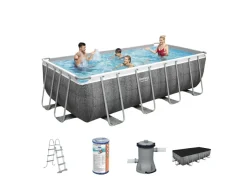 Bestway Aufstellpools^Power Steel 488x244x122cm Pool – 5-teilig