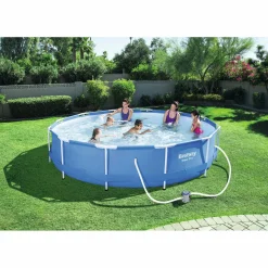 Bestway Aufstellpools-Steel Pro 366 cm Pool mit Filterpumpe