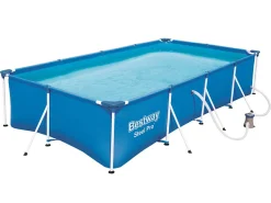 Bestway Steel Pro 400 x 211 x 81 cm Pool mit Filterpumpe< Aufstellpools